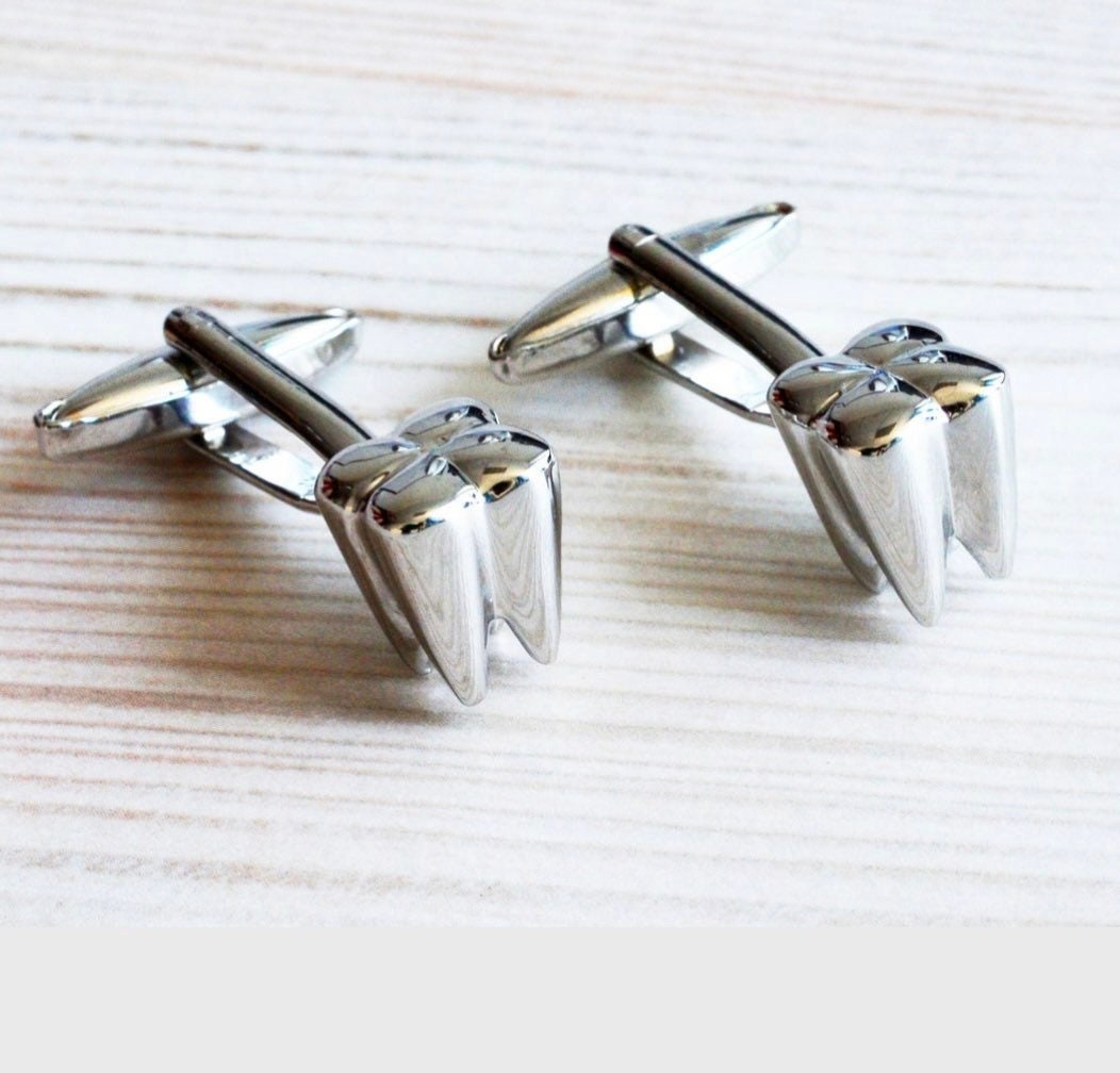 Tooth Cufflinks - Dental Crazed